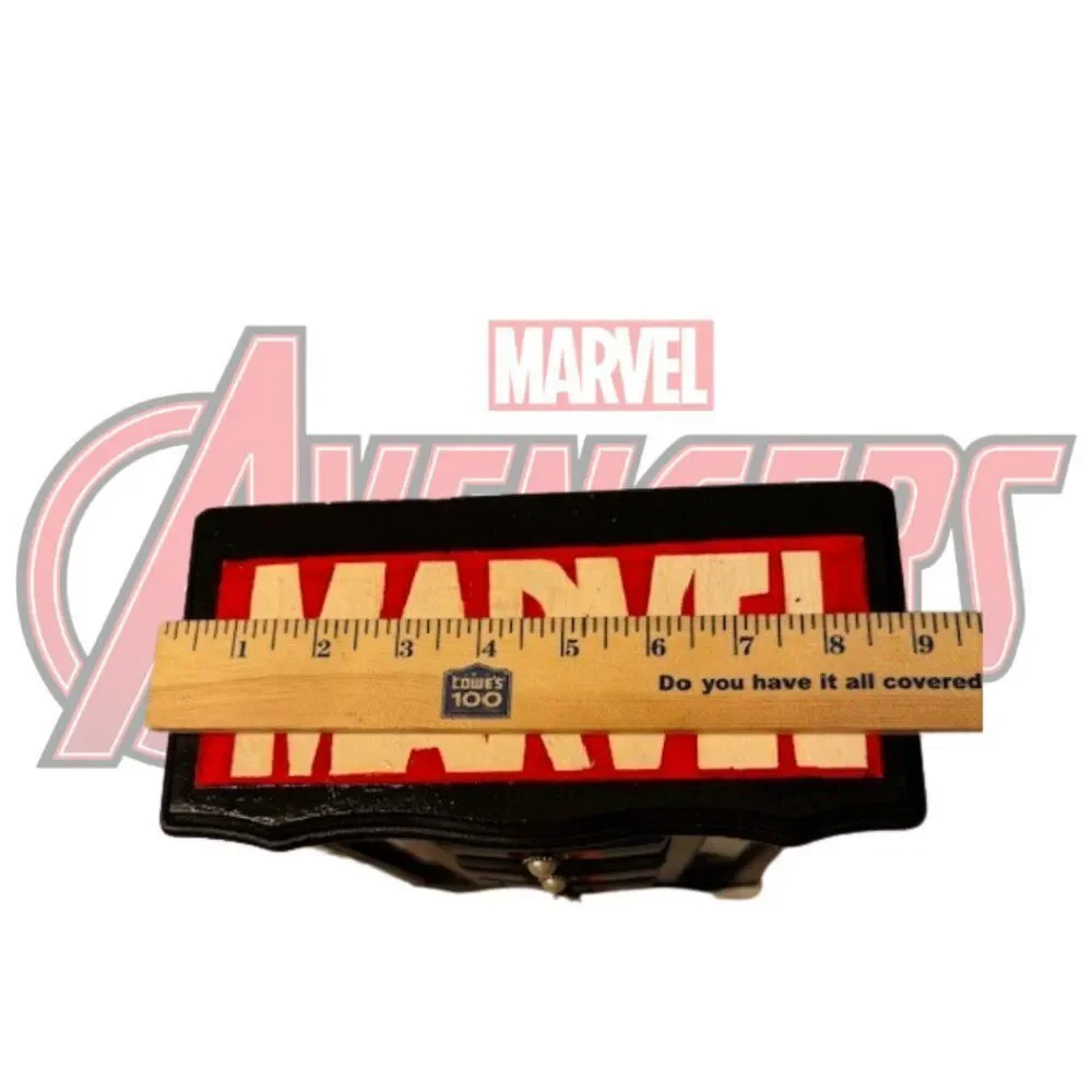 Hand-Painted Marvel Avengers Jewelry Box – One-of-a-Kind Wooden Organizer